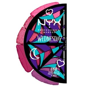 NYX Professional Makeup Wednesday Stained Glass Blush Palette Limited Edition